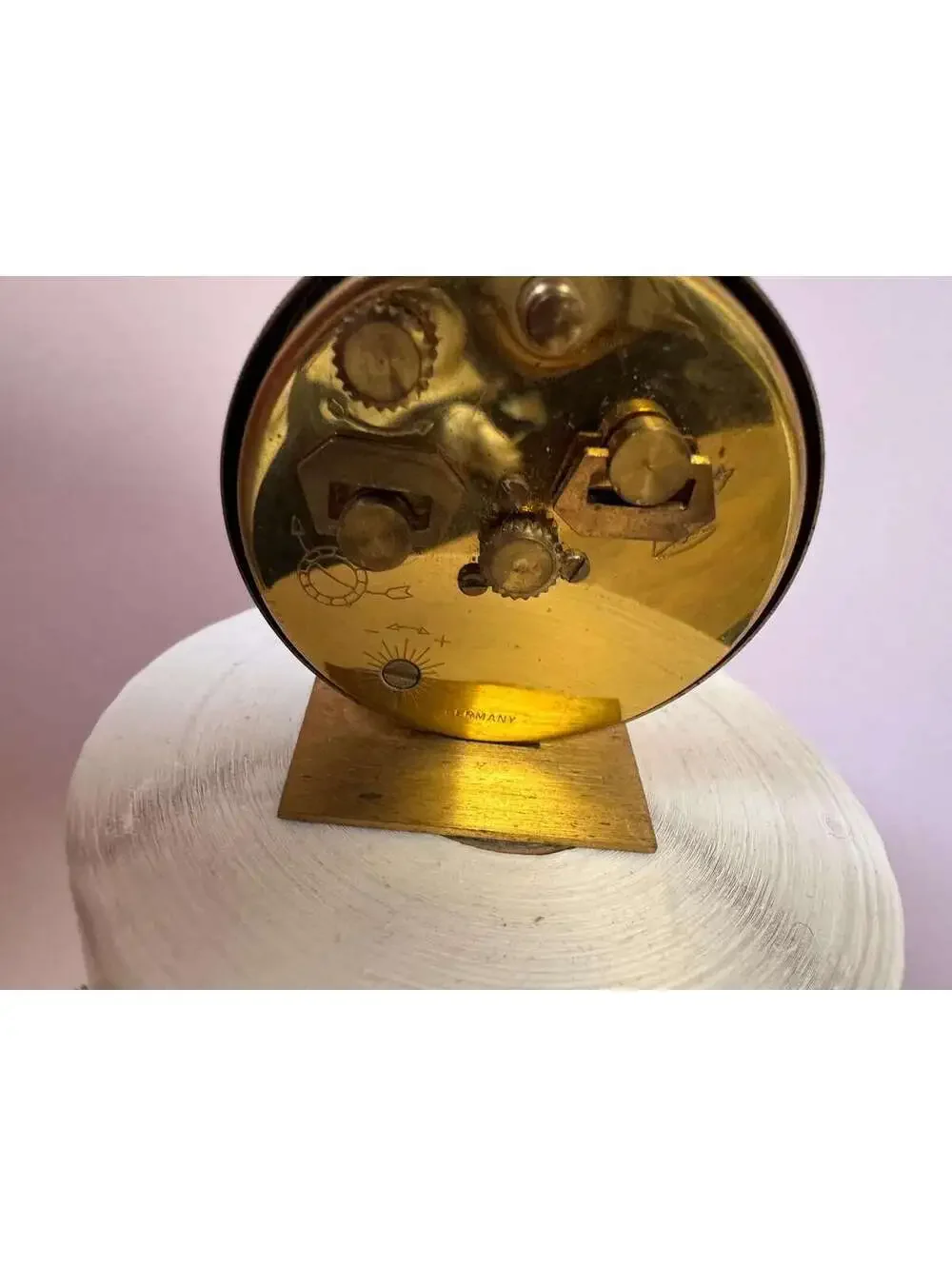 Vintage Westclox Brass Travel Alarm Clock - working order - Rare